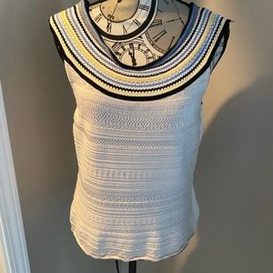 White House Black Market sleeveless sweater.